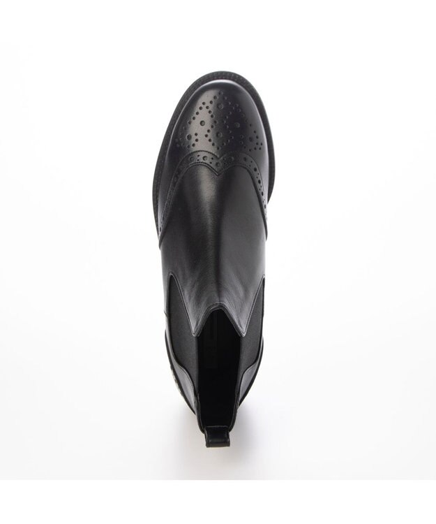 ing <ing>ウィングチップサイドゴアブーツ ブラック