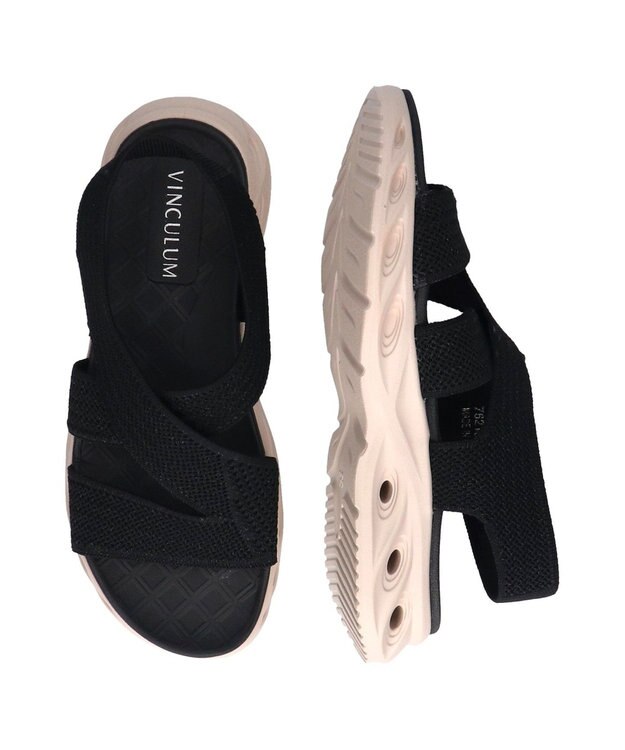 Bridget Birkin 【VINCULUM】フレックスソールニットサンダル ブラック