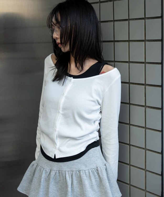 WEGO カーデドッキングレイヤードロンT ホワイト