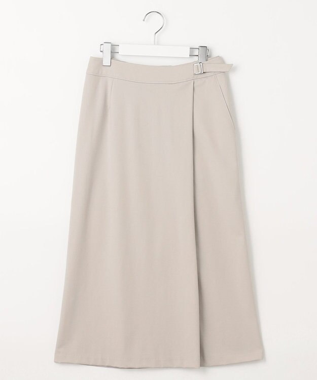 J.PRESS LADIES S 【洗える】 Hari-Puru jersey スカート ライトグレー系