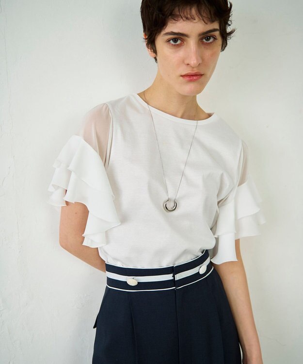 GRACE CONTINENTAL ボリュームフープネックレス シルバー