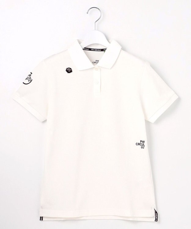 PW CIRCULUS 【WOMEN】ベーシックポロ ゴルフウェア レディース ホワイト系