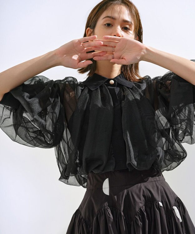 組曲 【組曲×setsuko sagittaire】シアーブルゾン ブラック系