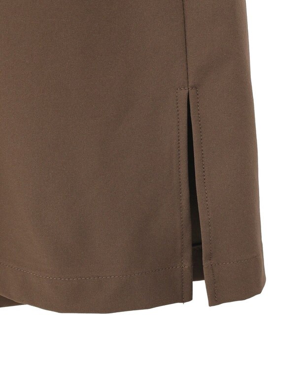 YECCA VECCA <<UVカット>>ドロストギャザー袖ワンピース Brown