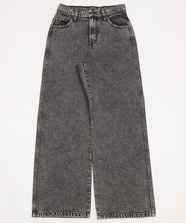 WEGO 【XS～Lサイズ展開/美脚】ストレートデニムパンツ ブラックその他