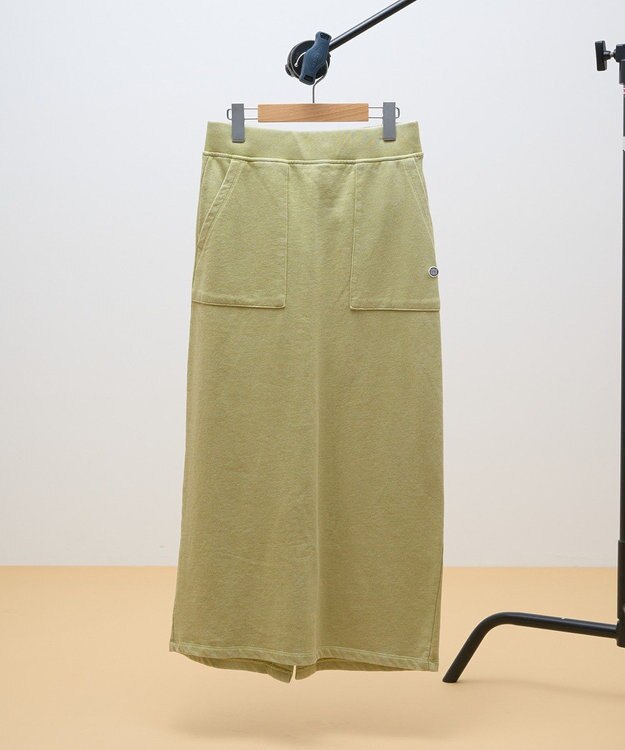 AMERICAN HOLIC DISCUS 加工裏毛ナロースカート Pistachio