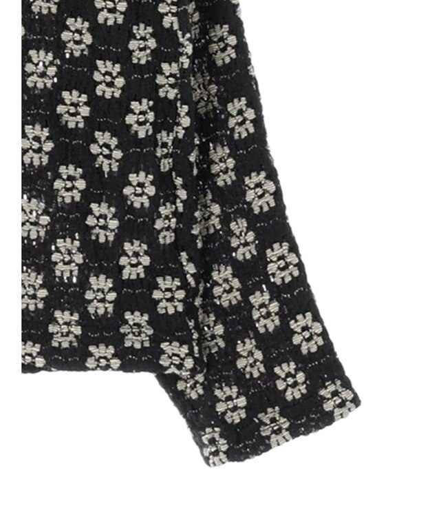 Green Parks ・Ｐｅｔｉｔ　Ｆｌｅｕｒ　フラワーレースプルオーバー White×Black