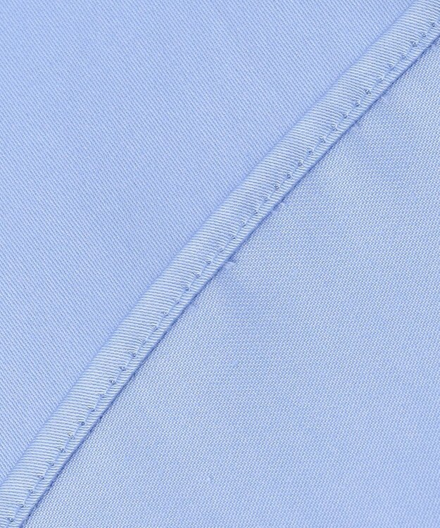 ICB 【洗える】 コットンサテンシャーティング シャツ サックスブルー系