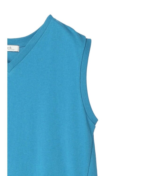 earth music&ecology Ｖネックマーメイドラインワンピース Blue