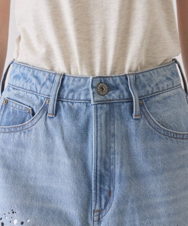 AMERICAN HOLIC ルーズストレートペイントデニム Light Indigo