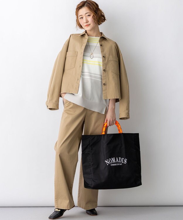 23区 NOMADIS SACリバーシブルトートバッグ(L) ブラック系