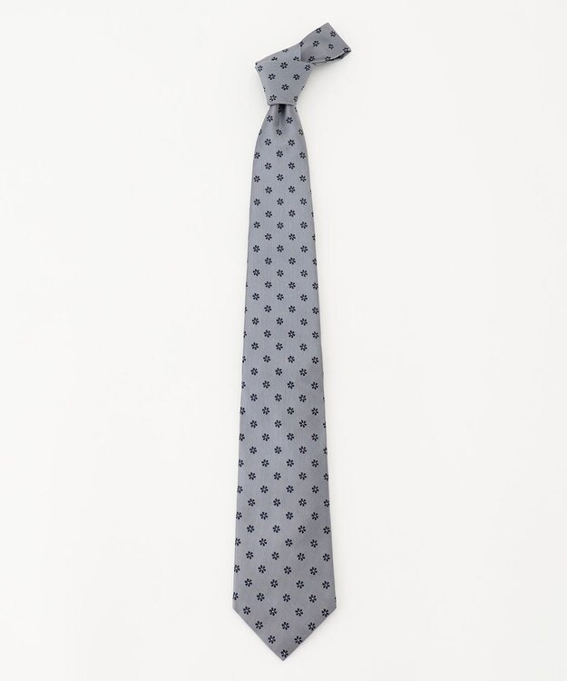 J.PRESS MEN 【定番】花小紋 ネクタイ グレー系7