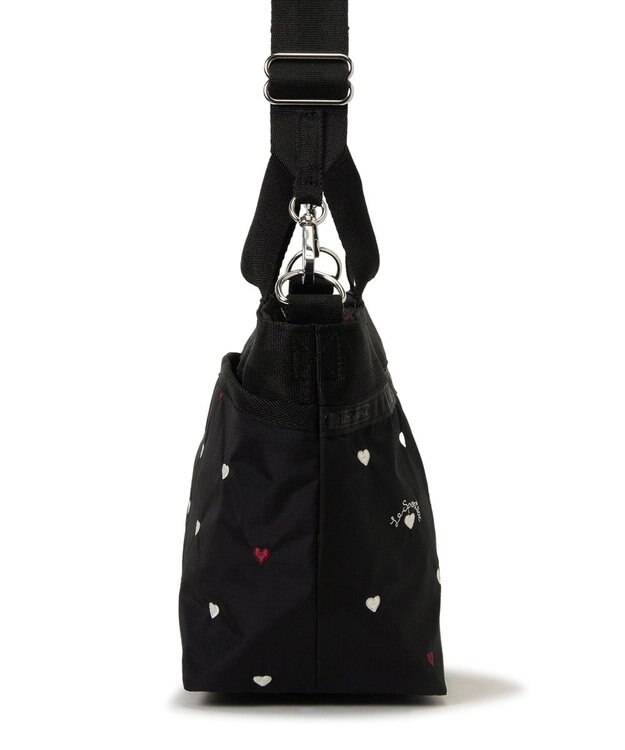 LeSportsac SMALL BUCKET TOTE/レッド/ホワイトハートEMB レッド/ホワイトハートEMB