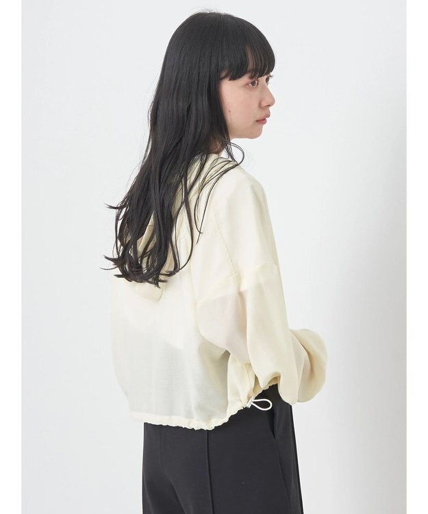 earth music&ecology シアーフードブルゾン Light Yellow