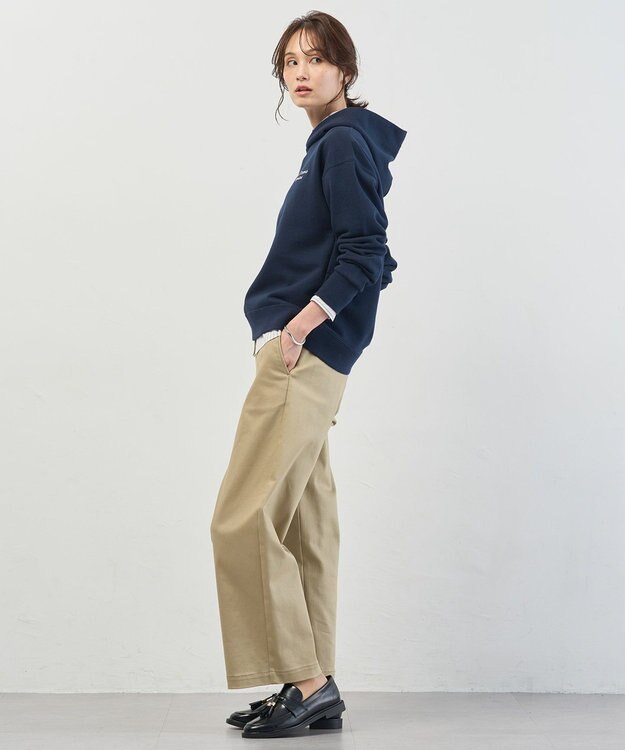 J.PRESS LADIES 【WEB限定】ロゴ裏毛 パーカー 【WEB限定】ネイビー系