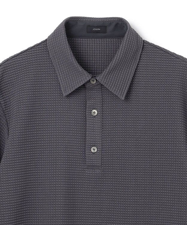 JOSEPH HOMME 【オリジナル素材】ライトタックジャージー　ポロ グレー系