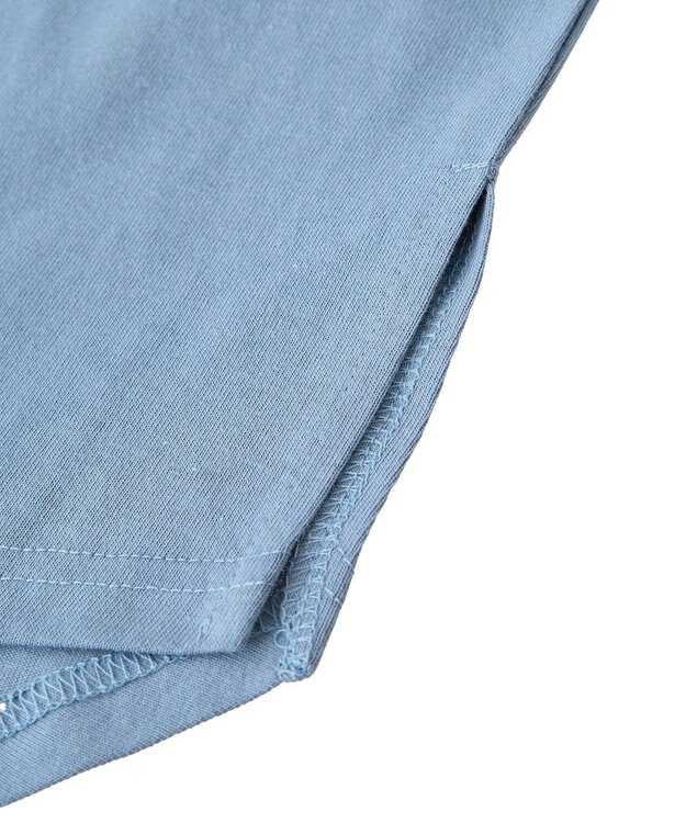 earth music&ecology ドルマンバックプリントＴｅｅ Blue