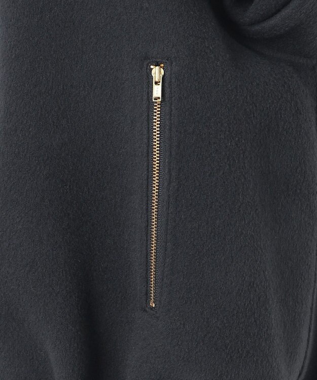 23区 【エステータ】ブラッシュドラムズウール ブルゾン スレートグレー系