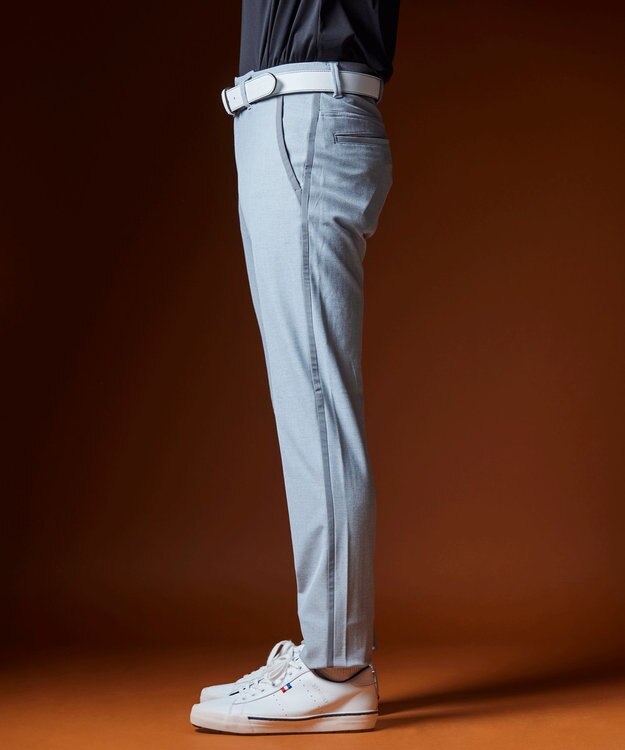 23区GOLF 【MEN】【ストレッチ】サイドライン入りストレートパンツ ライトグレー系