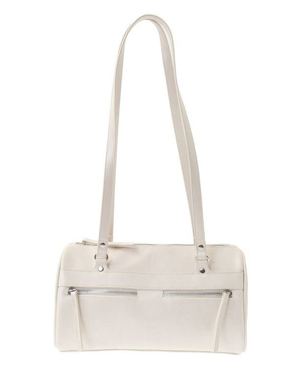 Green Parks ・ＱＵＯＮ　Ｗ　ＺＩＰ　２ｗａｙボストンバッグ Ivory