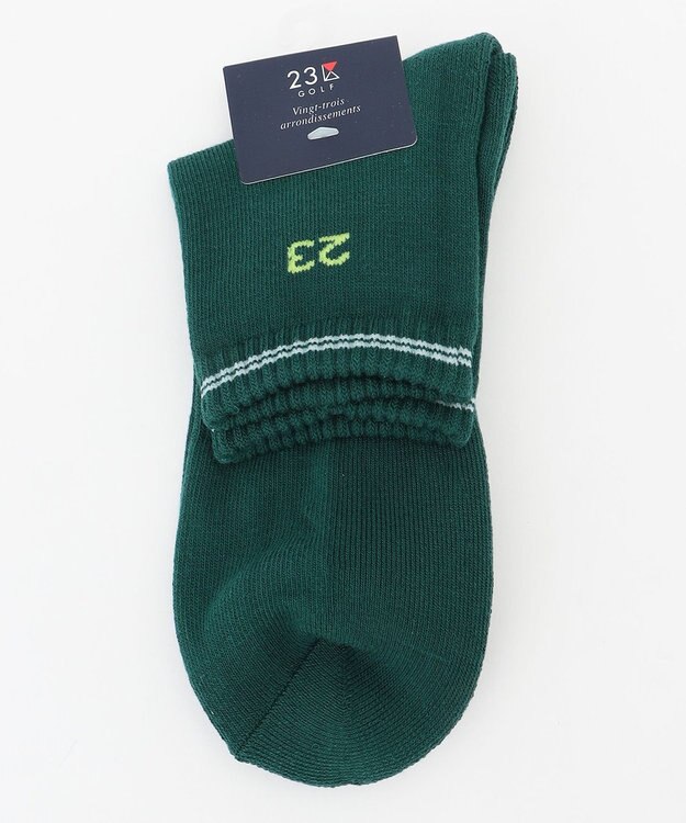 23区GOLF 【MEN】カラーソックス ダークグリーン系