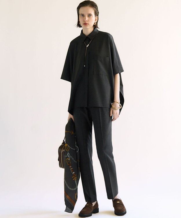 23区 【好評につき追加予約/Oggi10月号掲載】ウール カシミヤ ストール グレー系