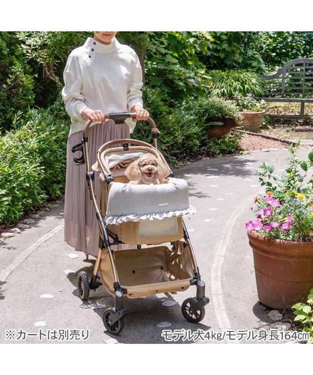 PET PARADISE ペットパラダイス ペットカート クッション 《お花》 グレー