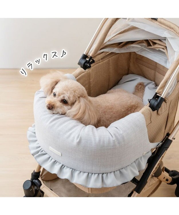 PET PARADISE ペットパラダイス ペットカート クッション 《お花》 グレー