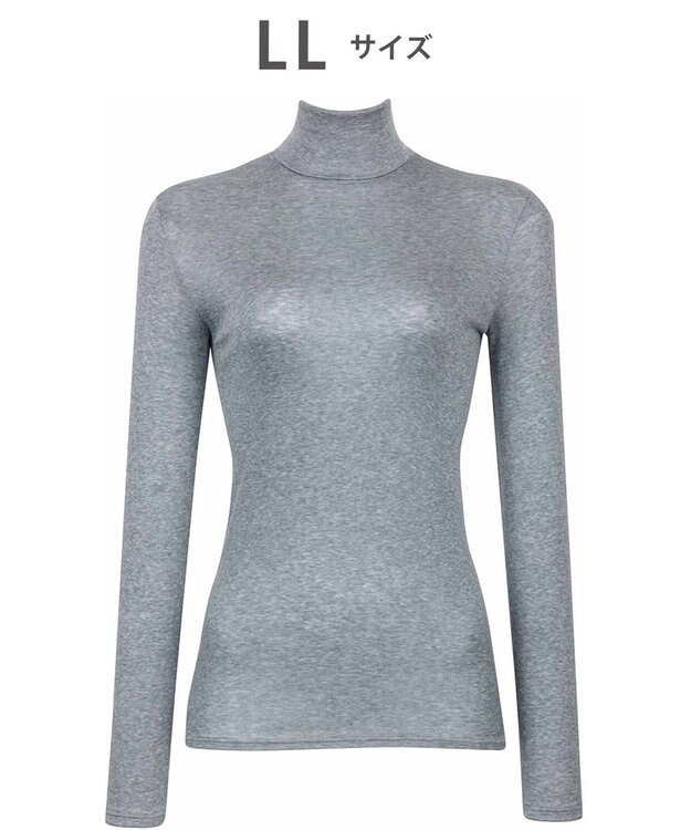 WACOAL あったかインナー 肌あたりがやさしい あたたかい 長袖 アウタータイプ レディース CLD727 /ワコール グレー