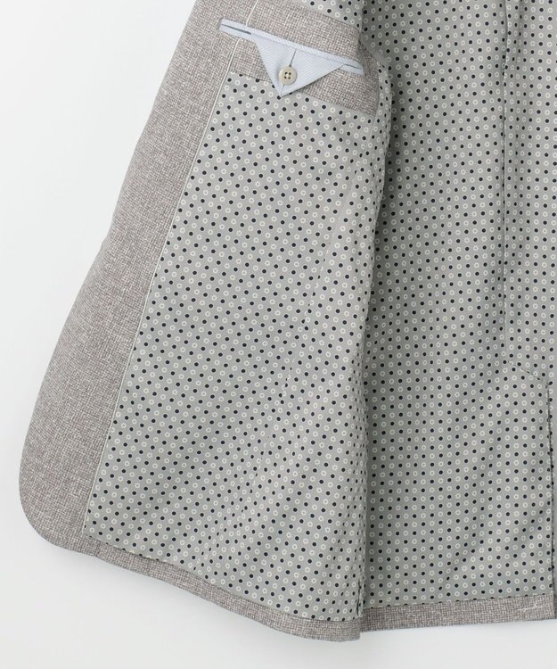 JOSEPH ABBOUD 【キングサイズ・ストレッチ/伸縮回復性】フランネルジャージージャケット ライトグレー系