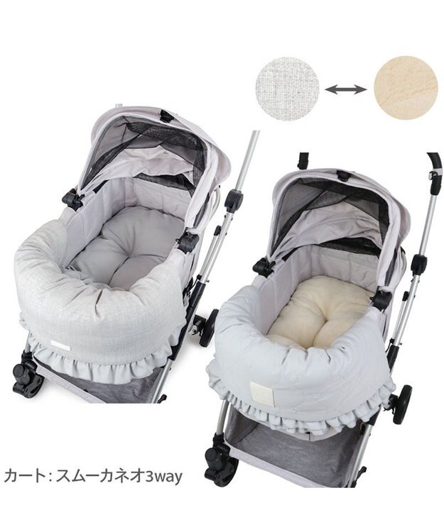 PET PARADISE ペットパラダイス ペットカート クッション 《お花》 グレー
