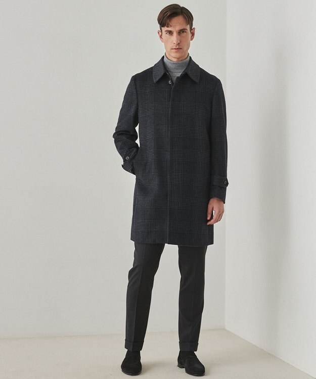 GOTAIRIKU 新色追加【洗える/チクチクしにくい/ピリングしにくい】イタリア糸 ハイゲージ タートルネックニット_WOOL100％ ライトグレー系