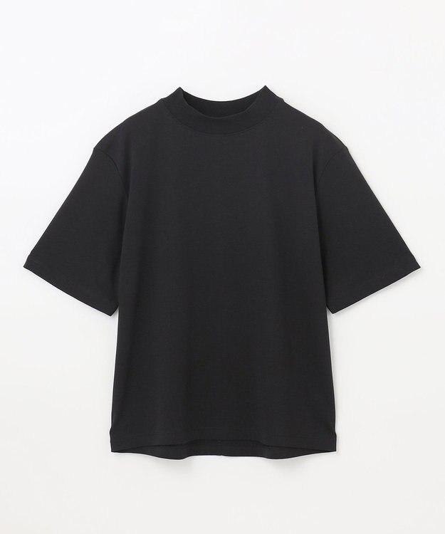 ANY 【UVケア】ビューティーベーシックモックネック半袖プルオーバー ブラック