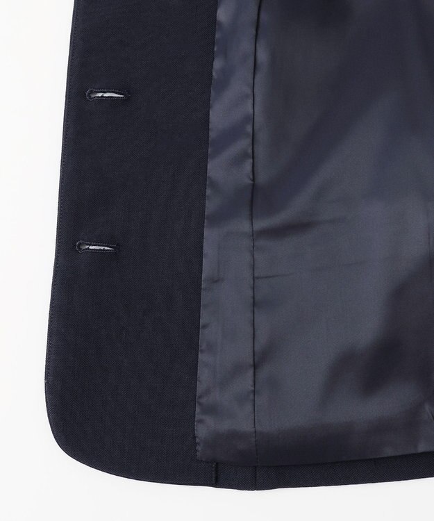 自由区 FORMAL 【お受験/セレモニーに】濃紺洗える/ストレッチワンピース+ジャケット ネイビー系