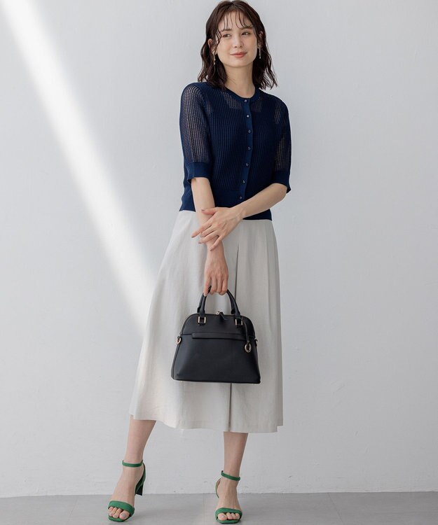 組曲 リネンレーヨン スカート グレージュ系