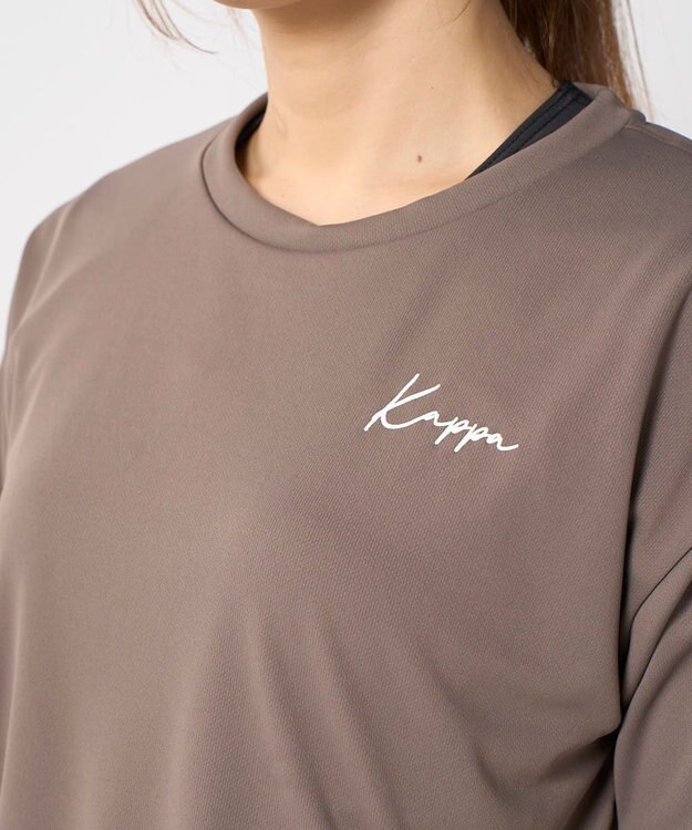 OP／FILA 【Kappa】サイドシャーリングTシャツ 4点セット水着 ブラウン