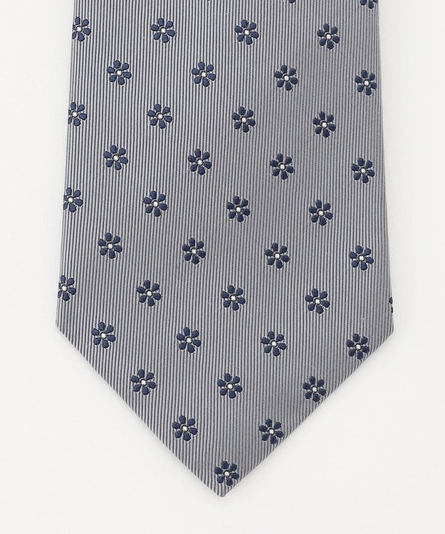 J.PRESS MEN 【定番】花小紋 ネクタイ グレー系7