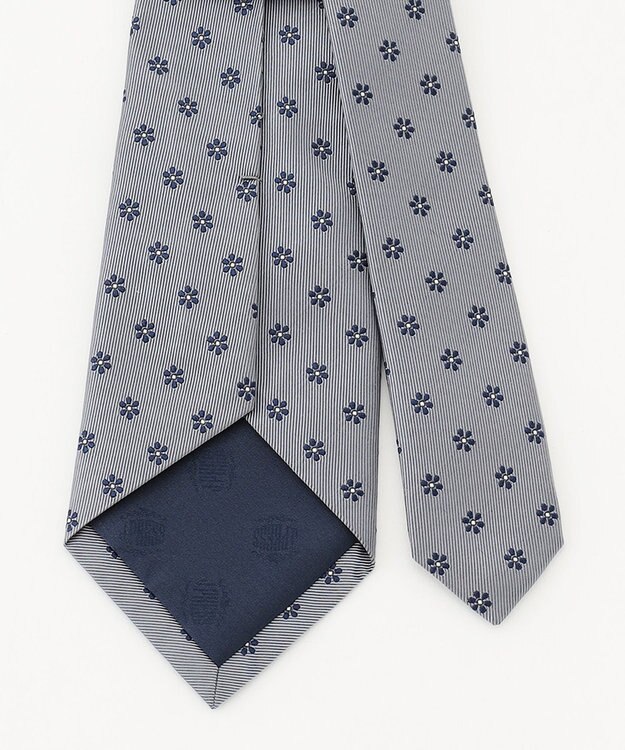 J.PRESS MEN 【定番】花小紋 ネクタイ グレー系7