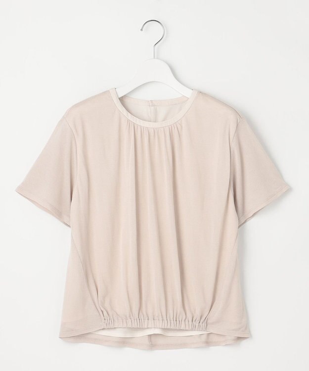 J.PRESS LADIES S 【洗える】ミラノ風天竺シアー カットソー ベージュ系