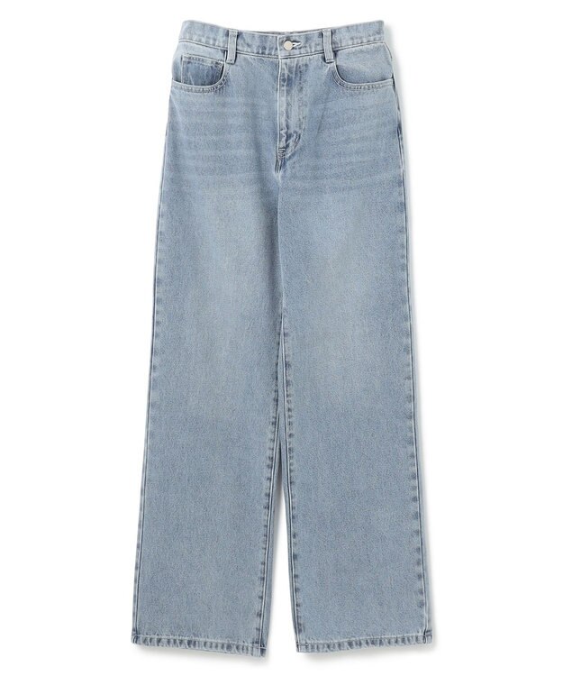 BEIGE， 【洗える】VICTOR / ワイドデニムパンツ L.Indigo