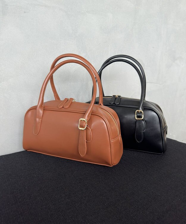 組曲 【加藤ローサさん着用】ハンドバッグ キャメル系