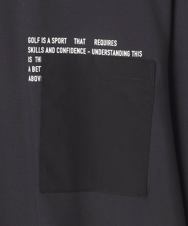 PW CIRCULUS 【MEN】ロングスリーブポケットモック ブラック系