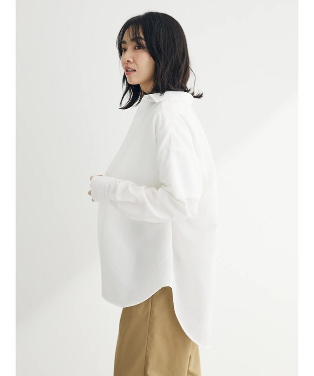 Green Parks ゆったりサッカーシャツ Off White