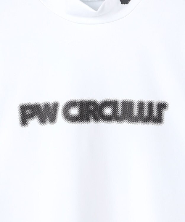 PW CIRCULUS 【吸水速乾 /  UV遮蔽率99.9% UVカット / ストレッチ】【MEN】アニマルグラフィックロングスリーブモックT  ゴルフ ホワイト系1