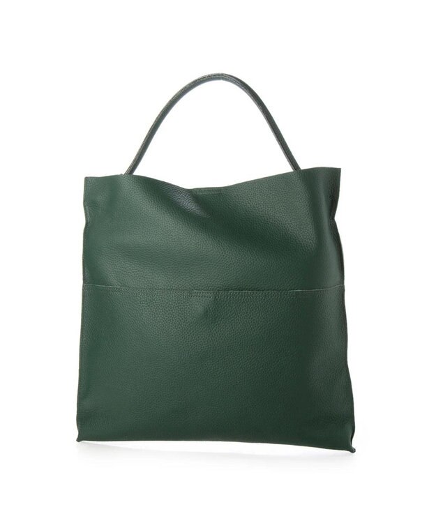 UNBILLION perche / カウレザー裏無し1本手トート グリーン