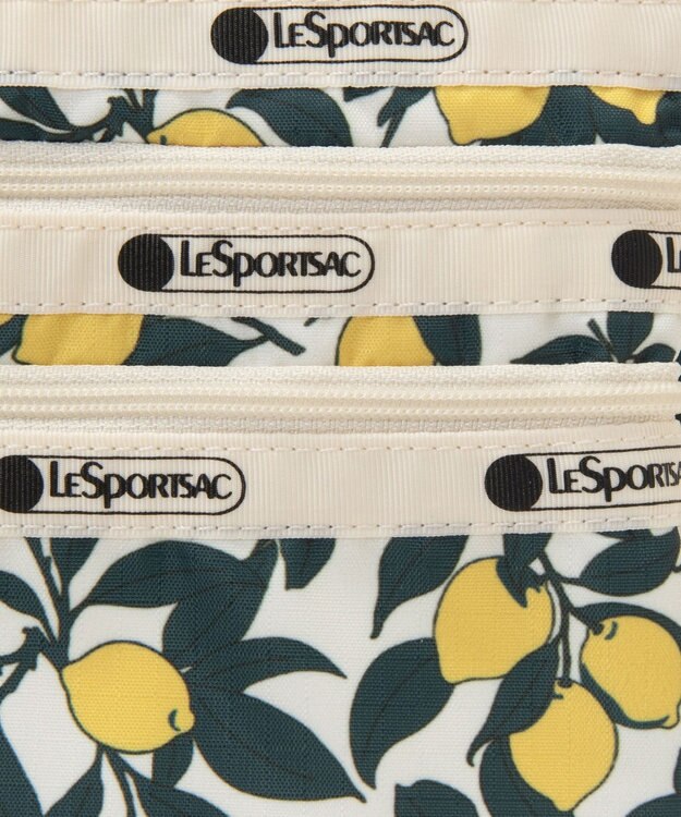 LeSportsac 3ZIP COSMETIC/レモンオーチャード レモンオーチャード