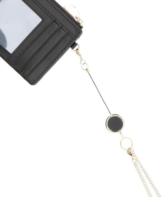 LANVIN en Bleu ブルフルール リール付ファスナーパスケース ブルー