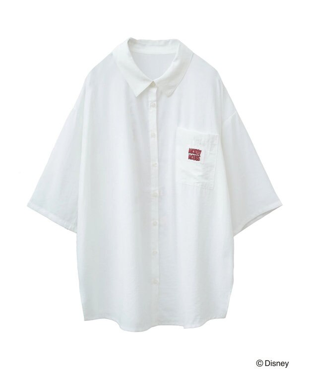 Green Parks ミッキーフレンド／体操プリント半袖シャツⅡ White