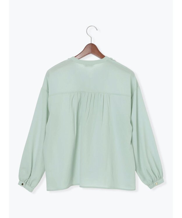 Te chichi フロントフリルキーネックブラウス ミント
