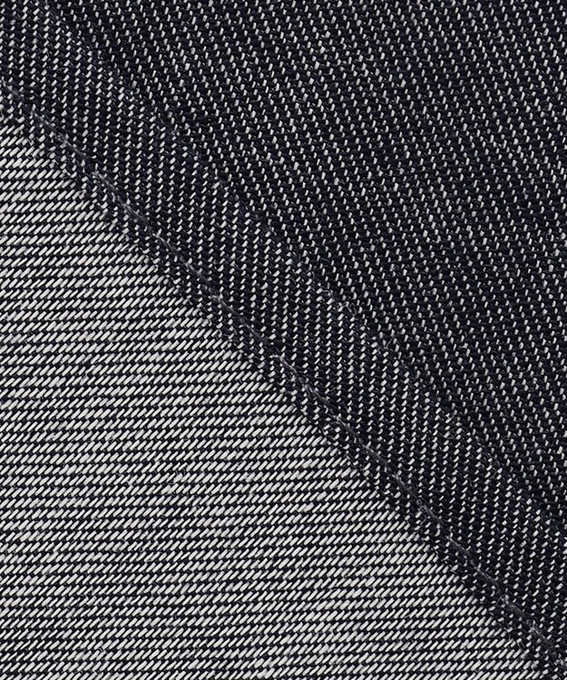 SHARE PARK MENS 【UVカット・撥水・ストレッチ】イージーデニムノーカラーシャツ ネイビー系